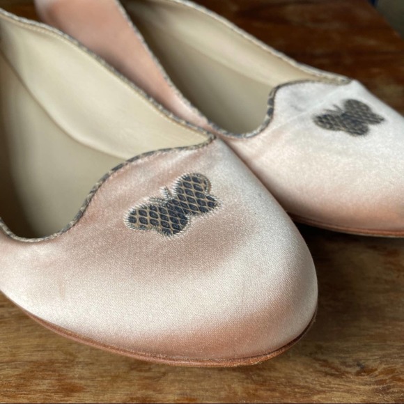 Bottega Veneta flamingo satin ayers ballerina flat Size 39.5 - Picture 4 of 16